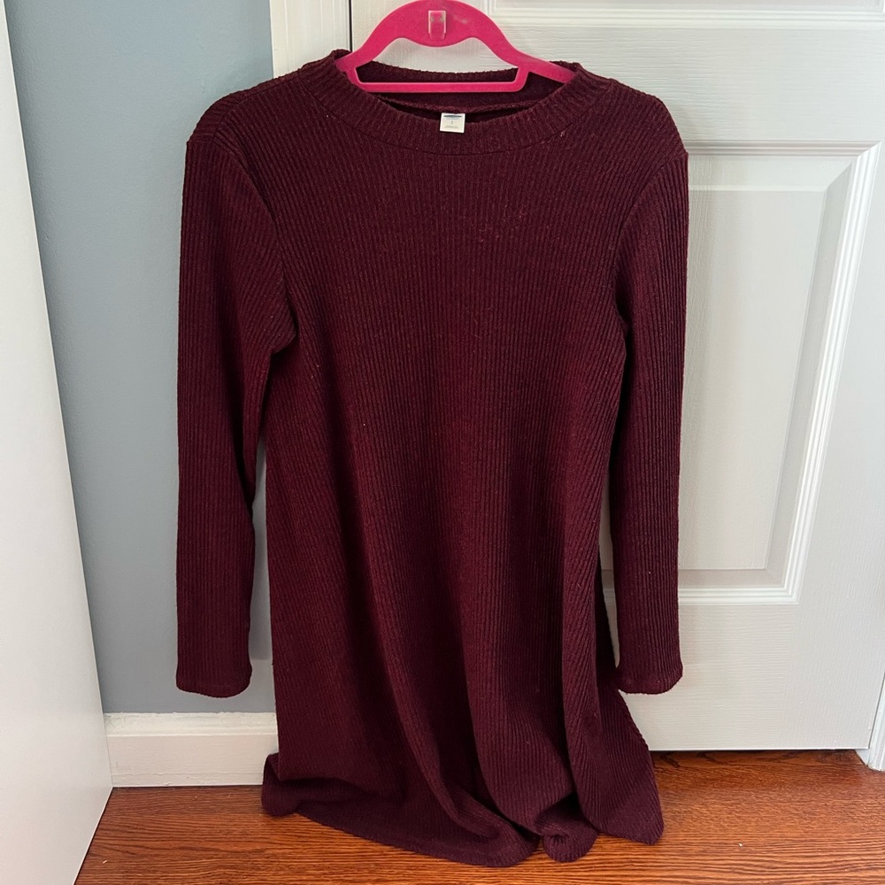 Maroon Sweater Dress